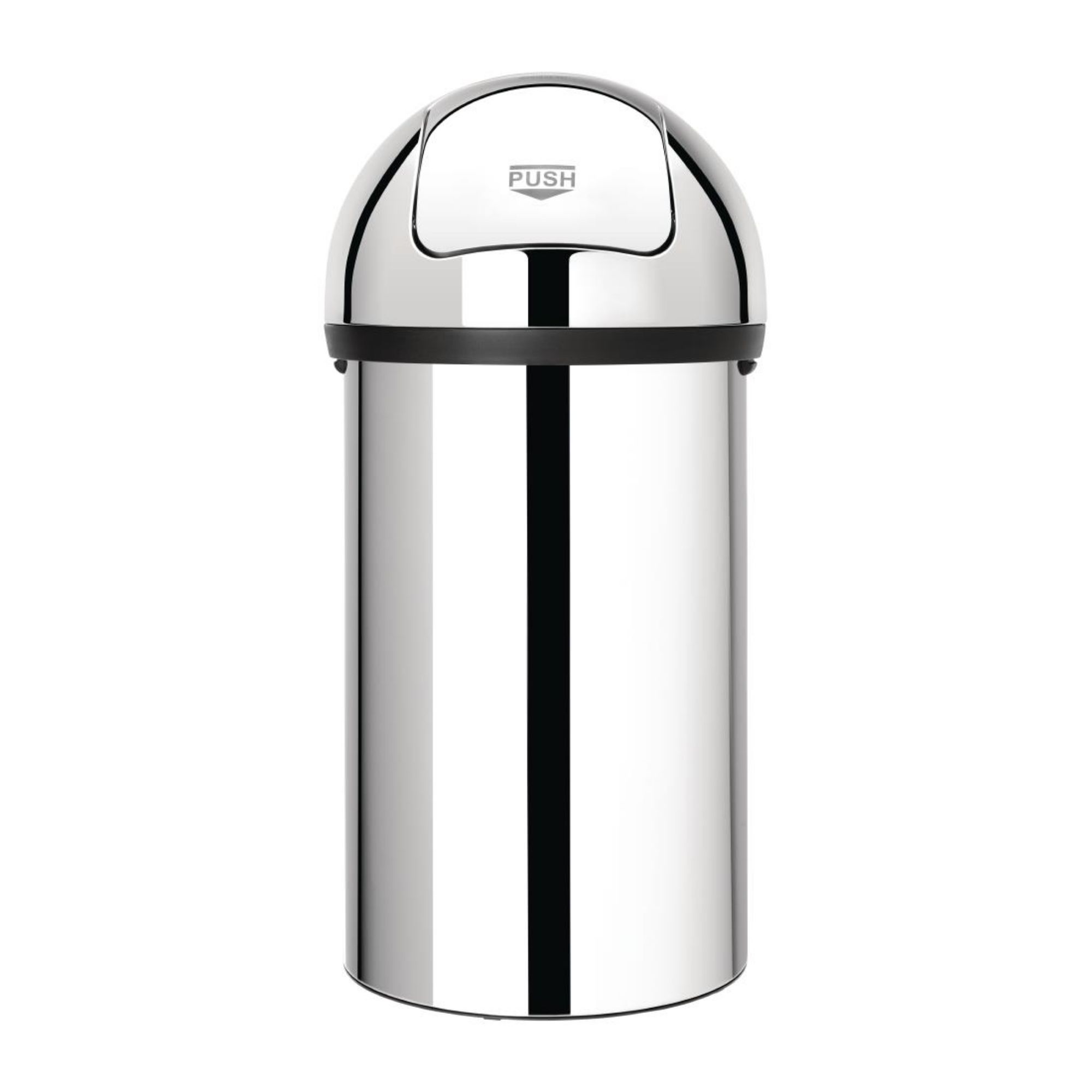 Picture of Brabantia Stainless Steel Push Top Bullet Bin Silver 60Ltr - GG175