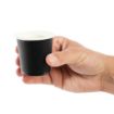 Picture of Fiesta Recyclable Espresso Cups Single Wall Black 114ml / 4oz (Pack of 50) - GF019