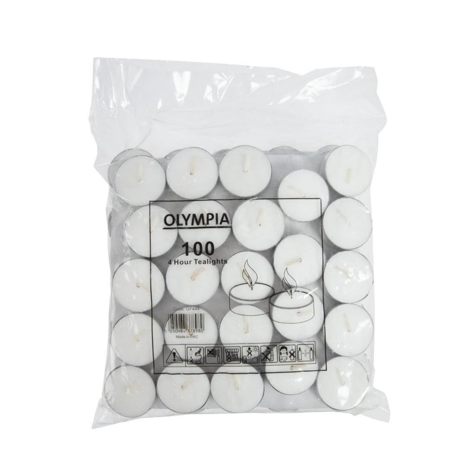 Picture of Olympia 4 Hour Tealights (Pack of 100) - GF448