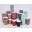 Picture of Fiesta Recyclable Coffee Cups Ripple Wall Kraft 455ml / 16oz (Pack of 25) - GF025