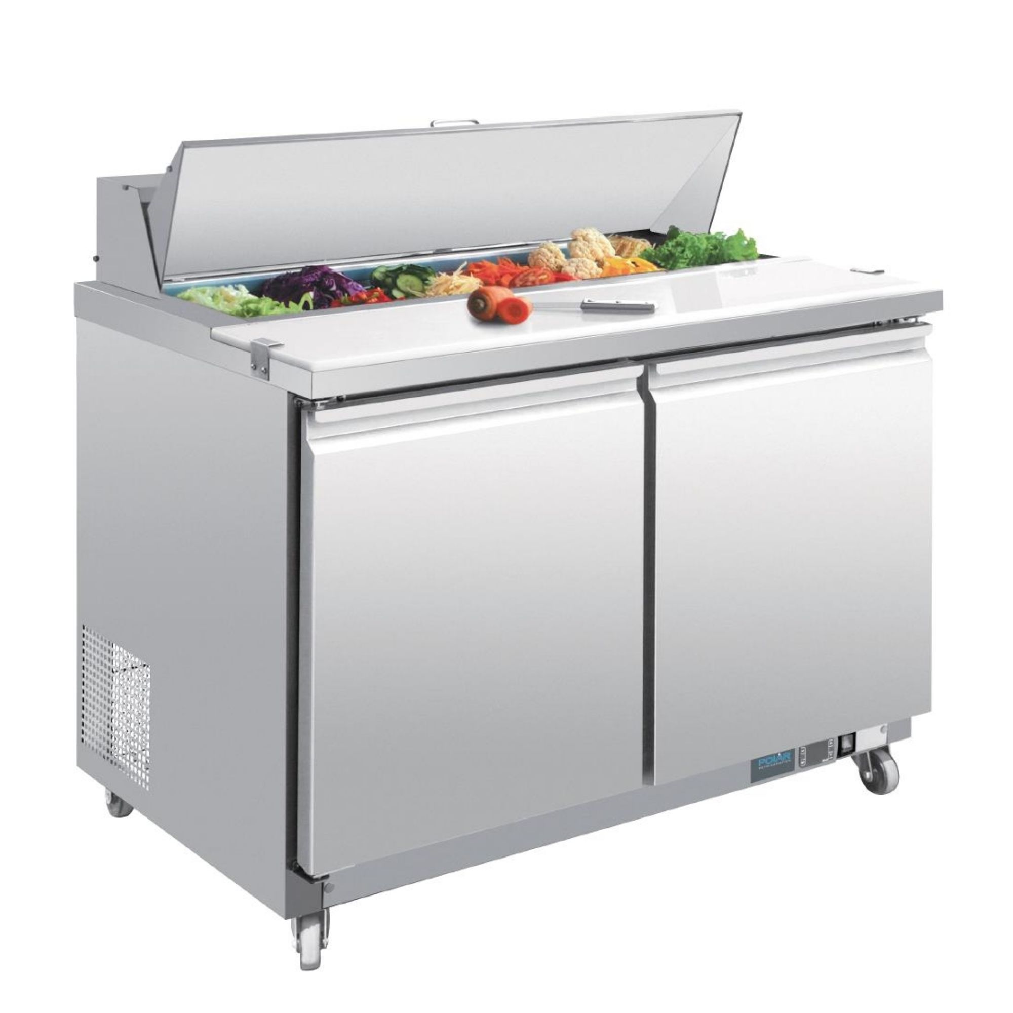 Picture of Polar U-Series Double Door Prep Counter Fridge 405Ltr - GD882