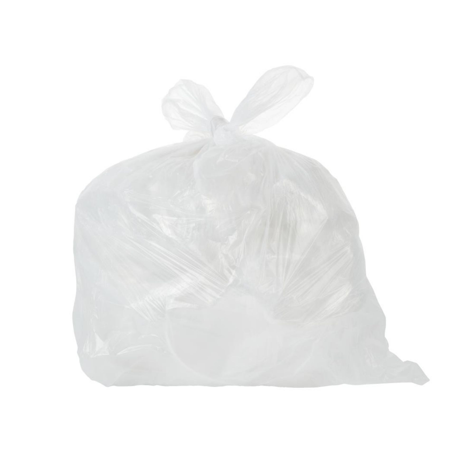 Picture of Jantex Small White Swing Bin Liners 50Ltr (Pack of 1000) - HW693