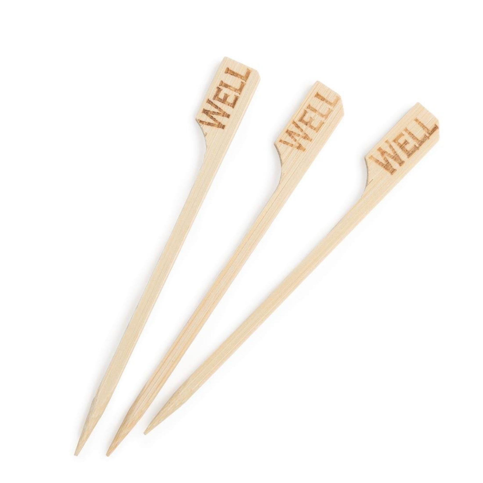 Picture of Biodegradable Bamboo Steak Markers Well (100 Pack) - GE899