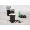 Picture of Fiesta Recyclable Coffee Cups Single Wall Black 340ml / 12oz (Pack of 50) - GF043