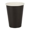 Picture of Fiesta Recyclable Coffee Cups Single Wall Black 340ml / 12oz (Pack of 50) - GF043