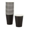 Picture of Fiesta Recyclable Coffee Cups Single Wall Black 340ml / 12oz (Pack of 50) - GF043