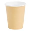Picture of Fiesta Recyclable Coffee Cups Single Wall Kraft 225ml / 8oz (Pack of 50) - GF031