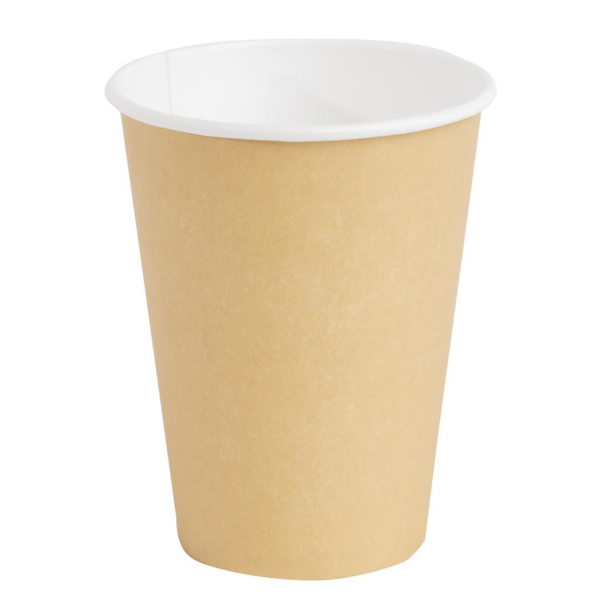 Picture of Fiesta Recyclable Coffee Cups Single Wall Kraft 340ml / 12oz (Pack of 50) - GF033