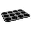Picture of Vogue Carbon Steel Non-Stick Muffin Tray 12 Cup - GD011