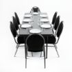 Picture of Bolero ABS Rectangular Folding Table Grey 6ft (Single) - GC596
