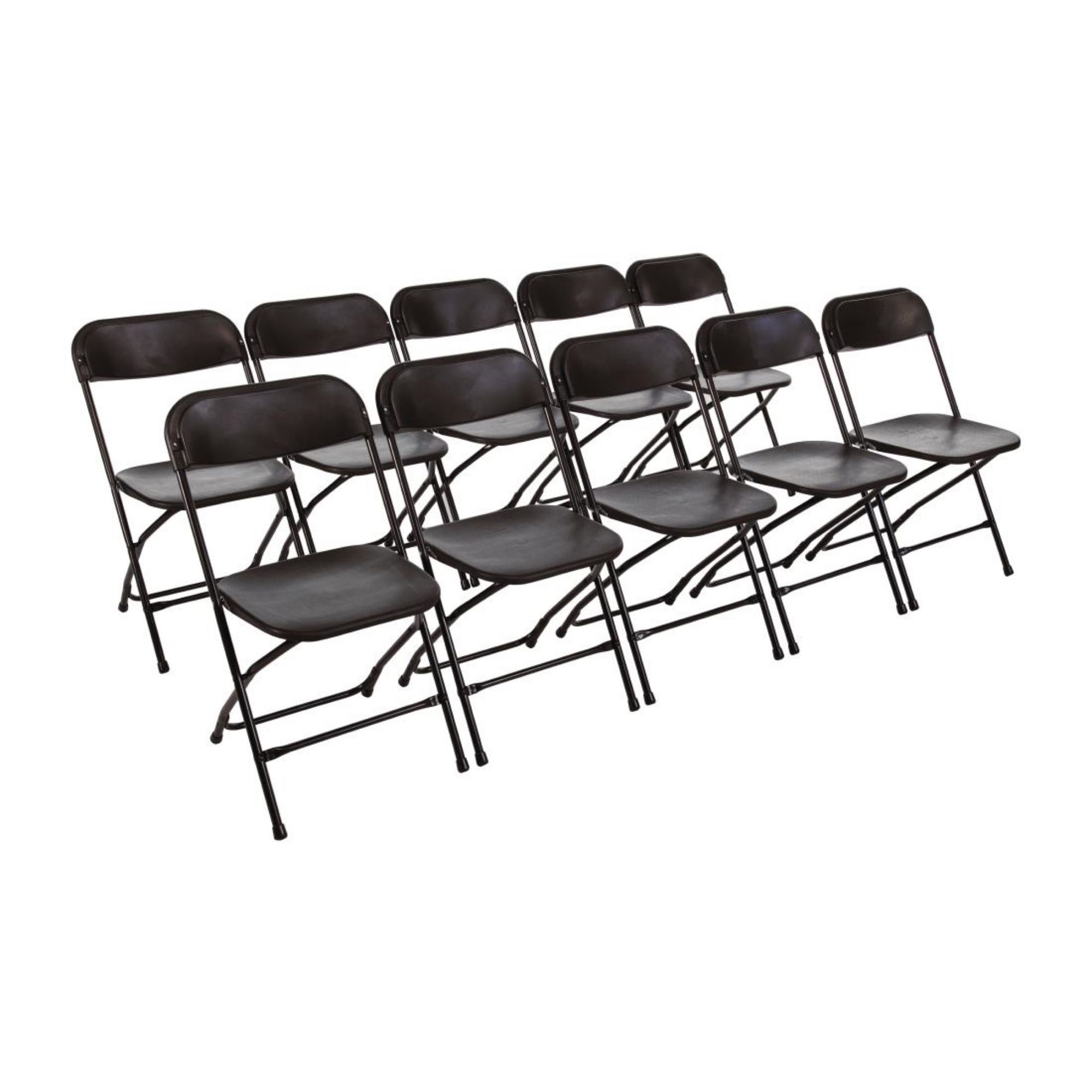 Picture of Bolero PP Folding Chairs Black (Pack of 10) - GD386