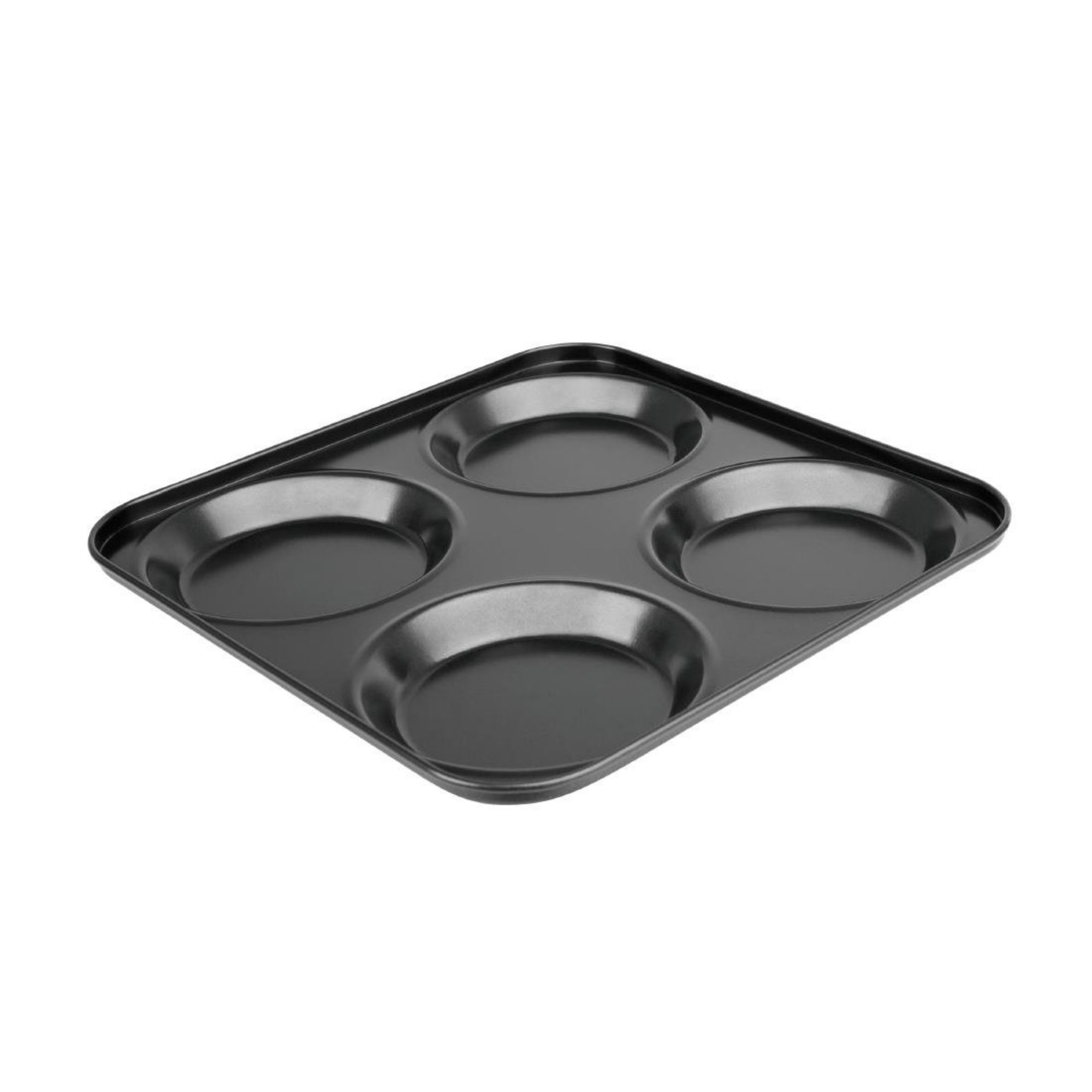 Picture of Vogue Carbon Steel Non-Stick Yorkshire Pudding Tray 4 Cup - GD012
