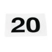 Picture of Olympia Plastic Table Numbers Inserts 1-25 - GC086
