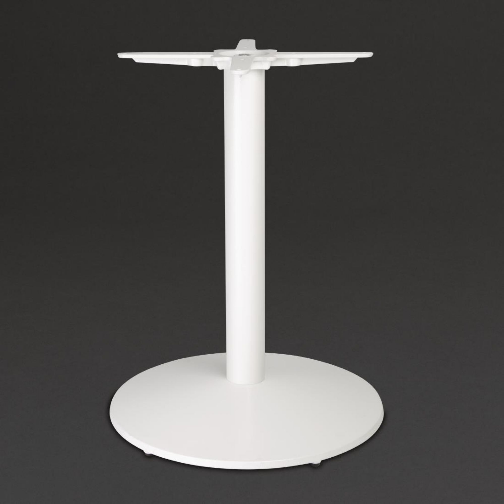 Picture of Bolero Cast Iron Round Table Base White - FT029