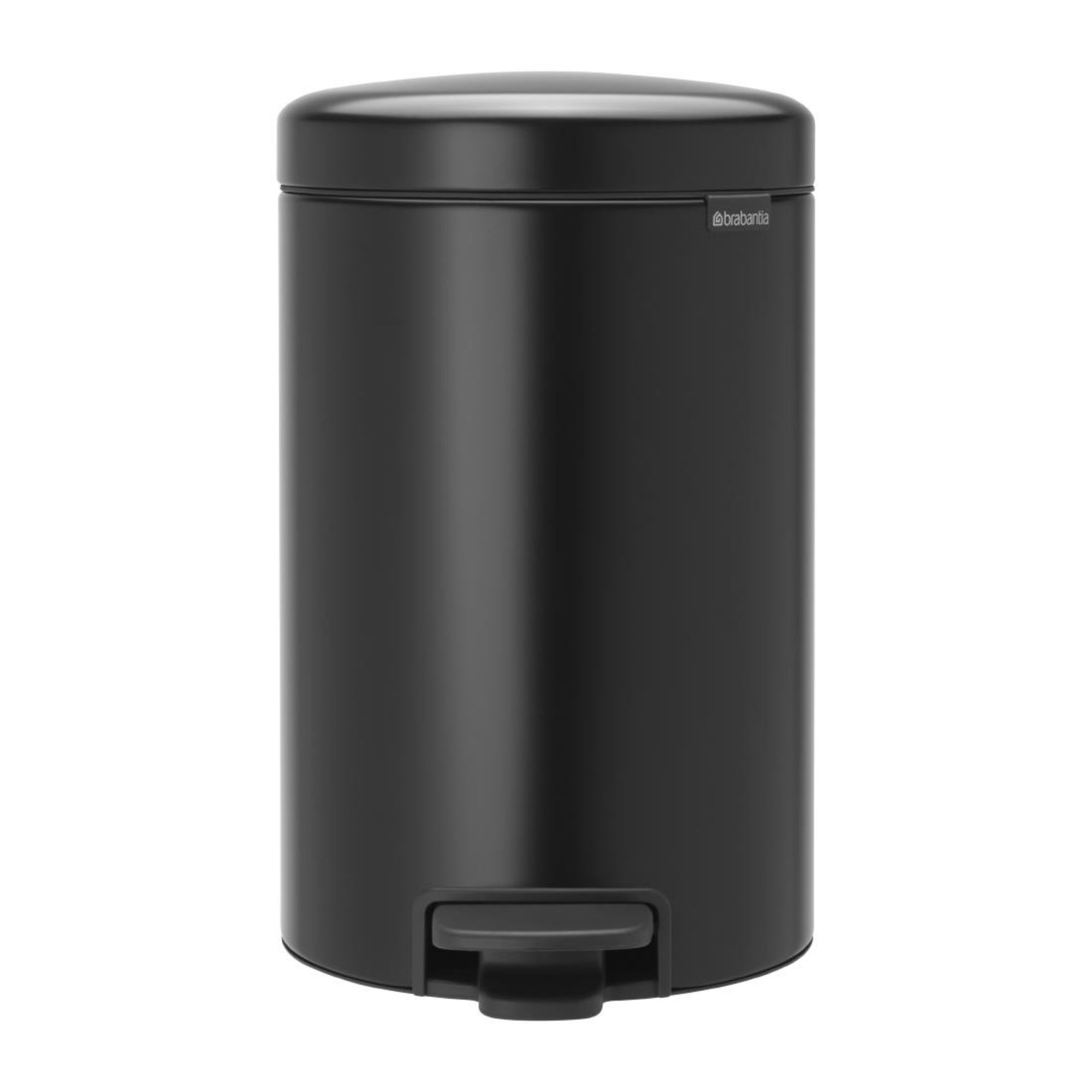 Picture of Brabantia Newlcon Pedal Bin Matt Black 12Ltr - FT374