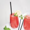 Picture of Fiesta Compostable Individually Wrapped Paper Straws Black (Pack of 250) - FP440