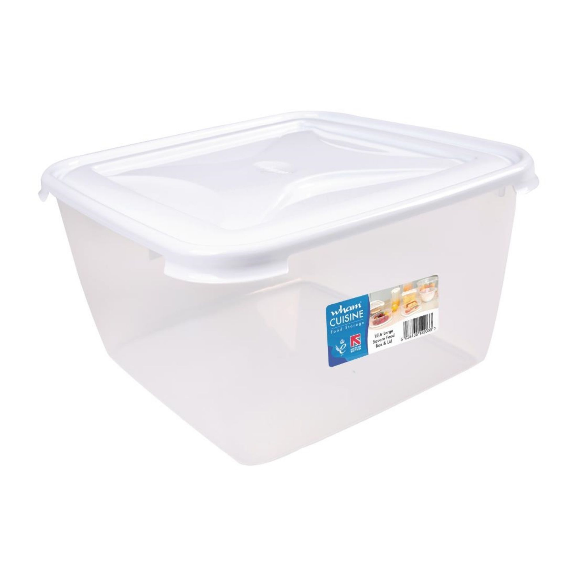 Picture of Wham Cuisine Large Square Food Storage Box Container 15ltr - FS458