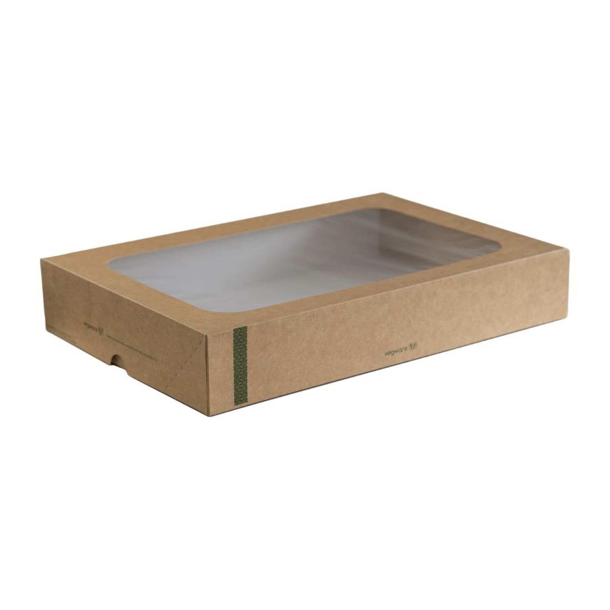 Picture of Vegware Compostable Sandwich Platters With Lid Large (25 Pack) - FD387