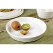 Picture of Olympia Cavolo White Speckle Flat Round Bowl - 220mm (Box 4) - FD901