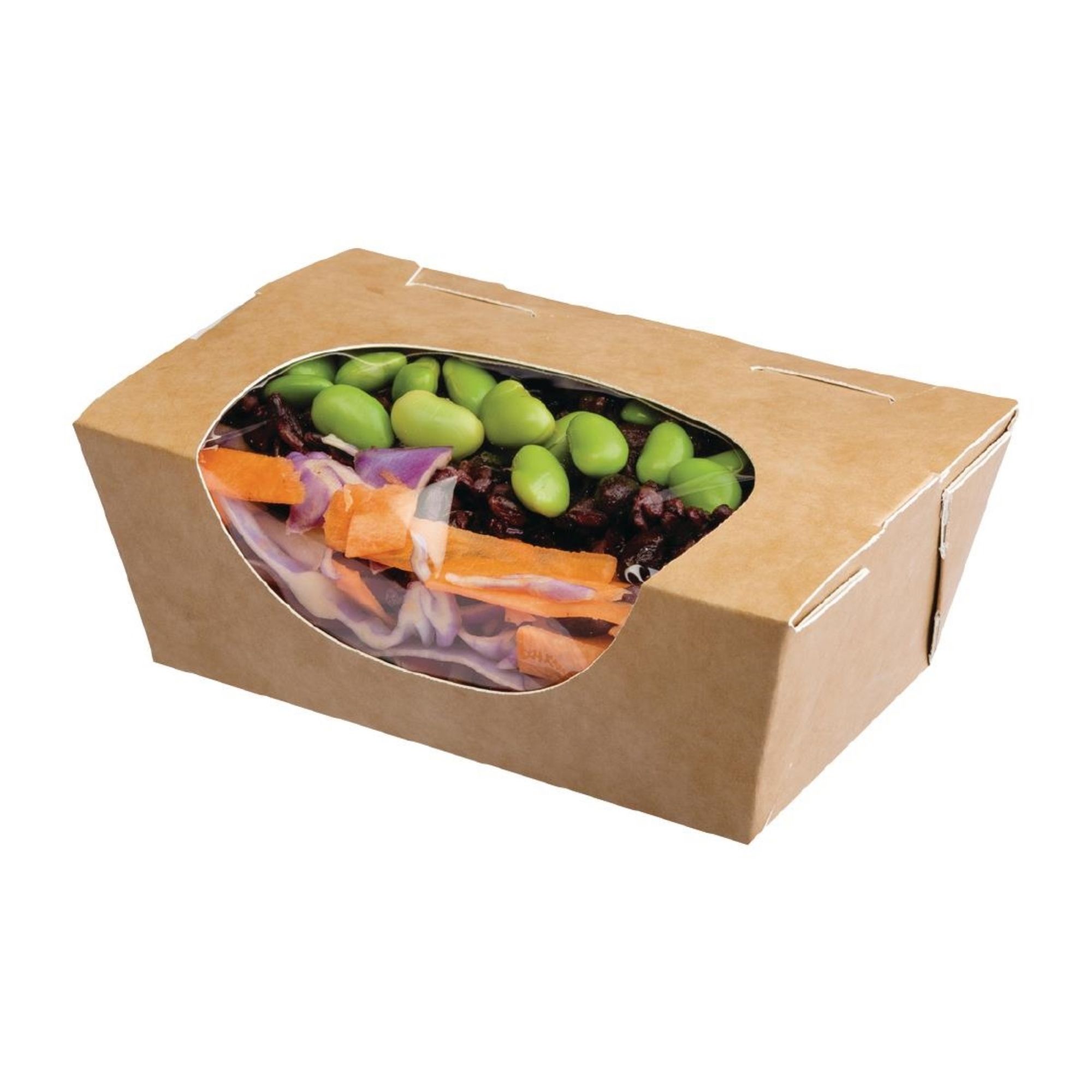 Picture of Colpac Zest Compostable Kraft Small Salad Boxes 500ml / 17oz (500 pack) - FP581