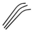 Picture of Fiesta Compostable Individually Wrapped Bendy Paper Straws Black (Pack of 250) - FP444