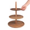 Picture of Olympia Acacia 3-Tier Stand 305(Ã˜) x 395(H)mm - FE152