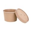 Picture of Fiesta Compostable Paper Soup Container Lids 98mm (Pack of 500) - FB556