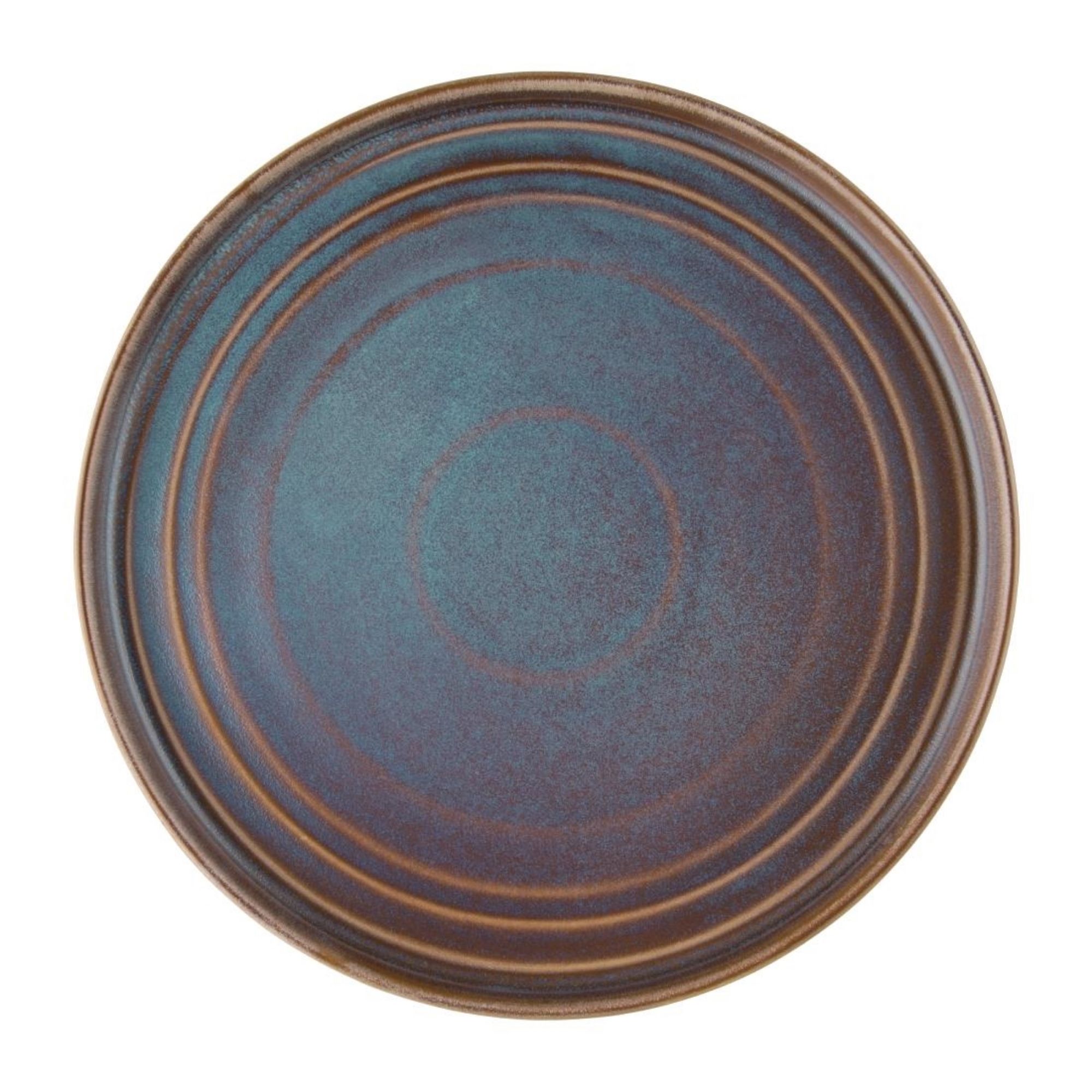 Picture of Olympia Cavolo Iridescent Flat Round Plate - 270mm (Box 4) - FD916