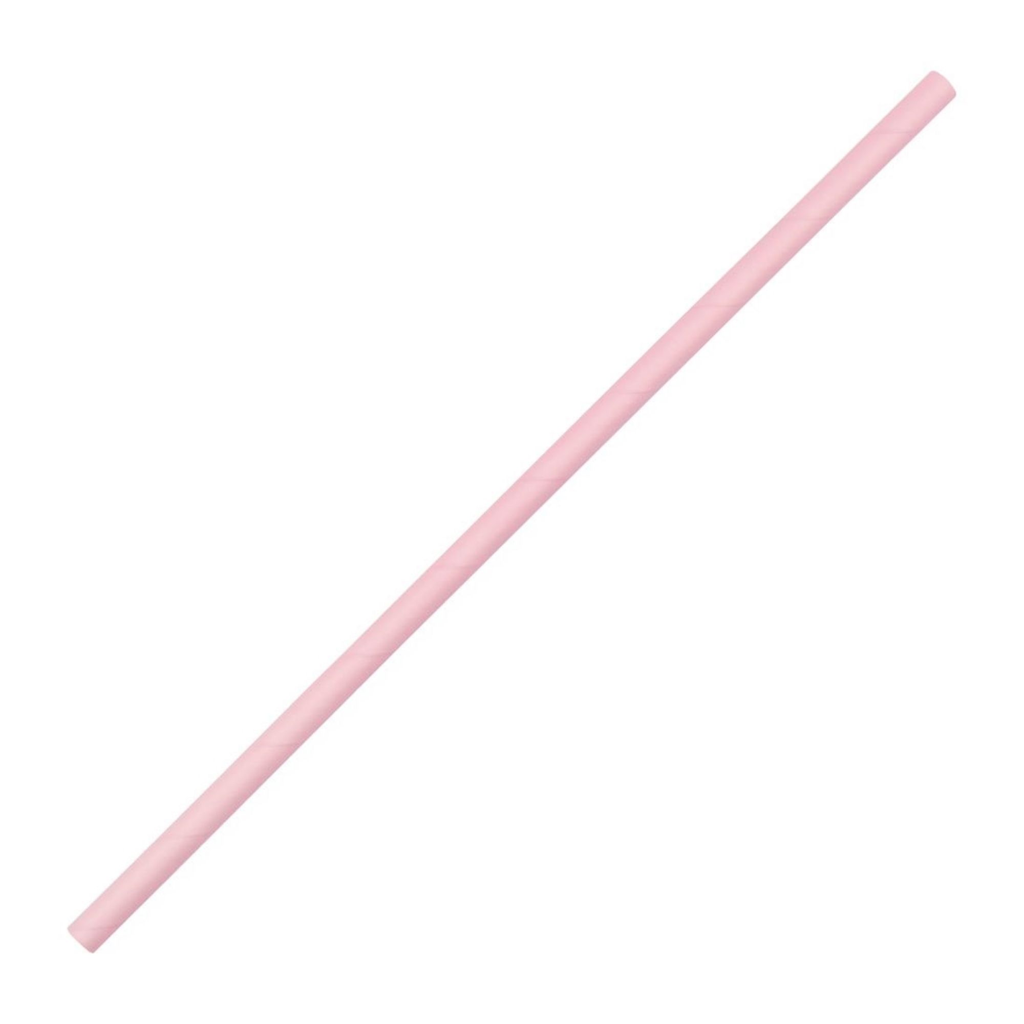 Picture of Fiesta Compostable Paper Straws Pink (Pack of 250) - FB139