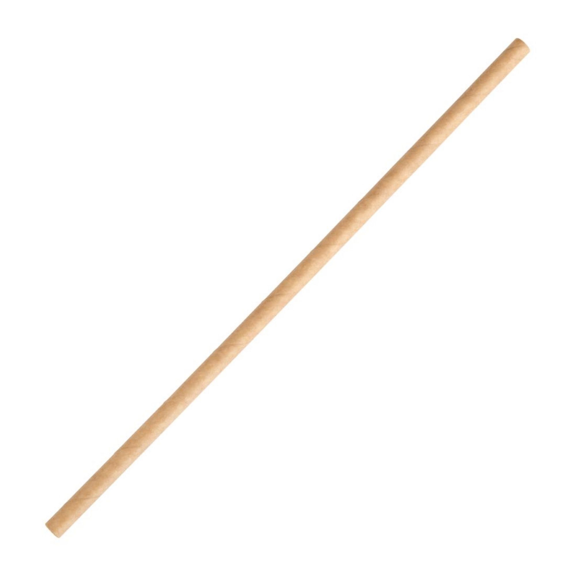 Picture of Fiesta Compostable Paper Straws Kraft (Pack of 250) - FB138