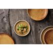 Picture of Olympia Canvas Flat Round Plate Sienna Rust 250mm (Pack of 6) - FA308