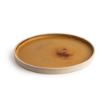 Picture of Olympia Canvas Flat Round Plate Sienna Rust 250mm (Pack of 6) - FA308