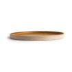 Picture of Olympia Canvas Flat Round Plate Sienna Rust 250mm (Pack of 6) - FA308