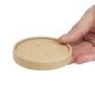 Picture of Colpac Recyclable Kraft Microwavable Soup Cup Lids 8oz and 12oz (Pack of 500) - FA367