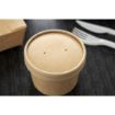 Picture of Colpac Recyclable Kraft Microwavable Soup Cup Lids 8oz and 12oz (Pack of 500) - FA367