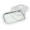 Picture of Stainless Steel Rectangular Tray with Cover - F762