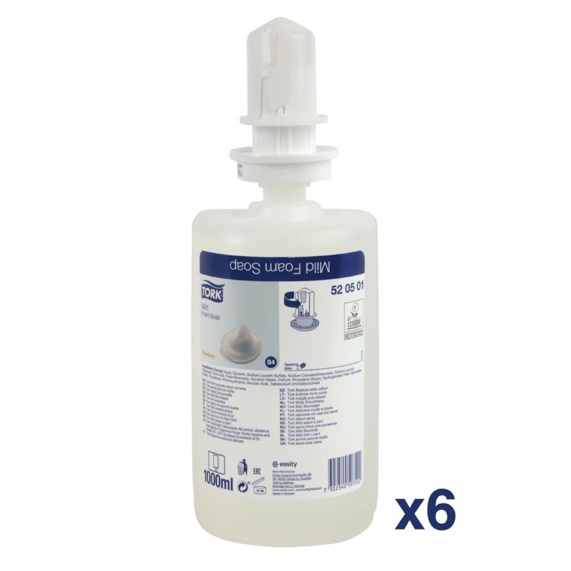 Picture of Tork Perfumed Mild Foam Hand Soap 1Ltr (Pack of 6) - FA711