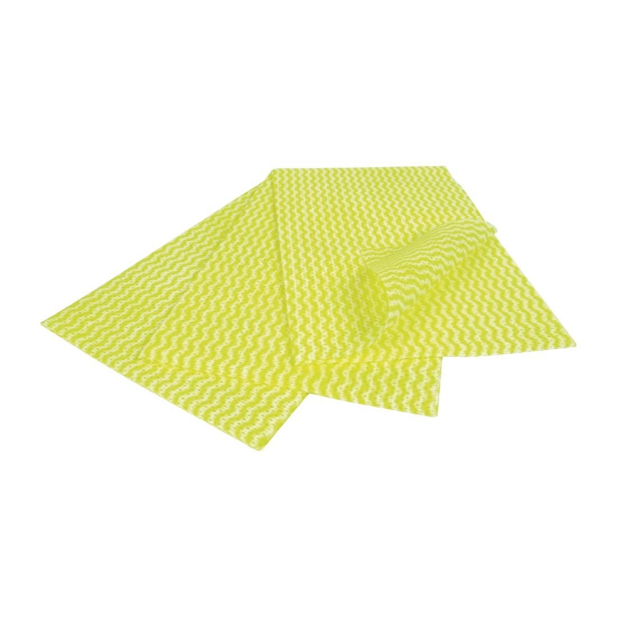 Picture of EcoTech Envirowipe Antibacterial Compostable Cleaning Cloths Yellow (25 Pack) - FA210