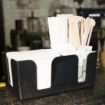 Picture of Olympia Kristallon Plastic Bar Caddy Black - F980