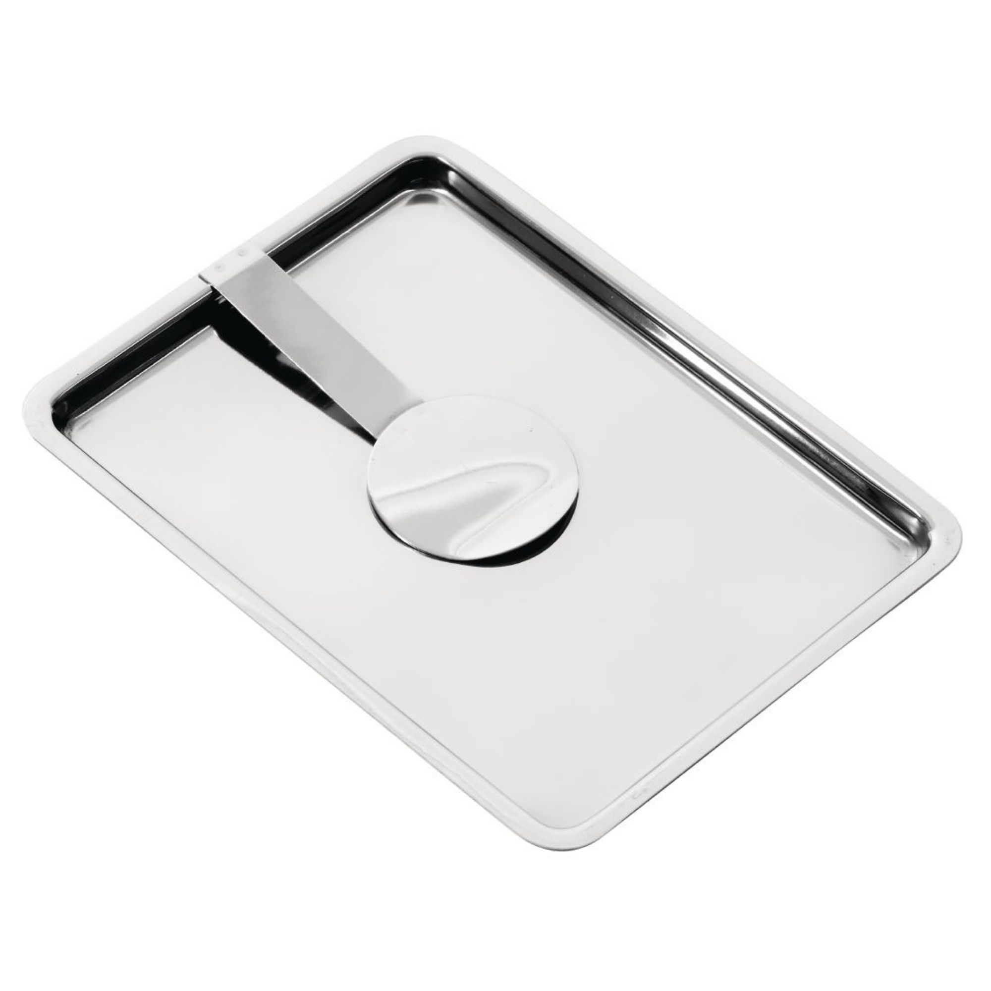 Picture of Olympia Curved Stainless Steel Tip Tray With Bill Clip - F979