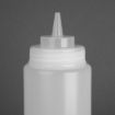 Picture of Vogue Clear Wide Neck Squeeze Sauce Bottle 32oz - E093
