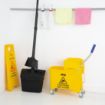 Picture of Jantex Kentucky Mop Bucket and Wringer 20Ltr Yellow - F951