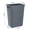 Picture of Jantex Slim Bin Grey 60Ltr - DX965