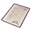 Picture of Olympia American Style Menu Cover A4 Burgundy - E296