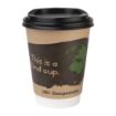 Picture of Fiesta Compostable Coffee Cup Lids 340ml / 12oz (Pack of 50) - DS055