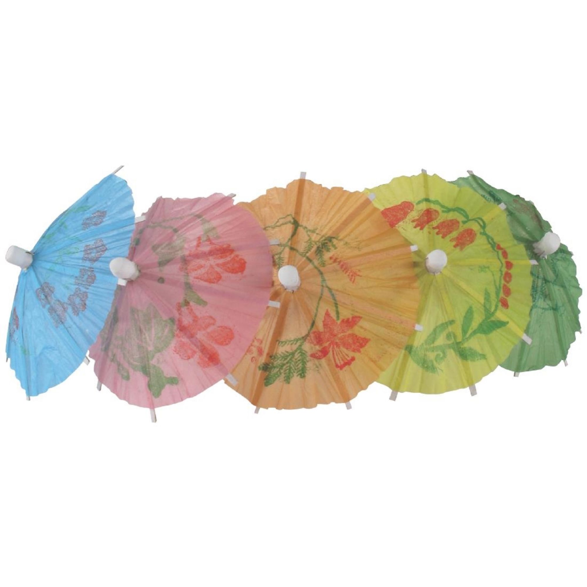 Picture of Fiesta Recyclable Paper Parasols Mixed Colours (Pack of 144) - CL443