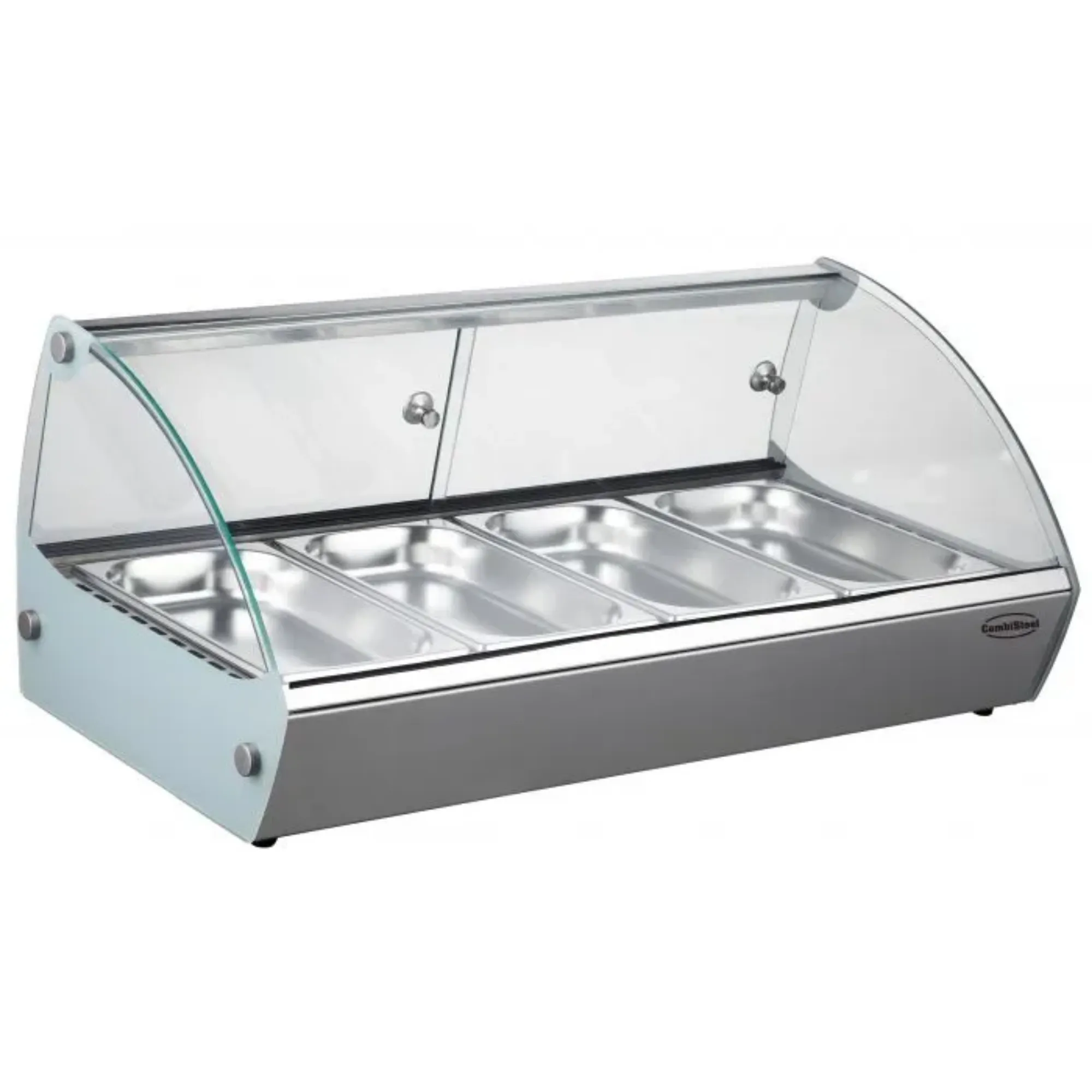 Picture of CombiSteel Hot Display 4 x 1/3 Gastronorm Curved - 7487.0135