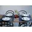 Picture of Duni Bistro Towel Napkin 38x54cm Granite Grey Check on White (Pack 250) - CY524