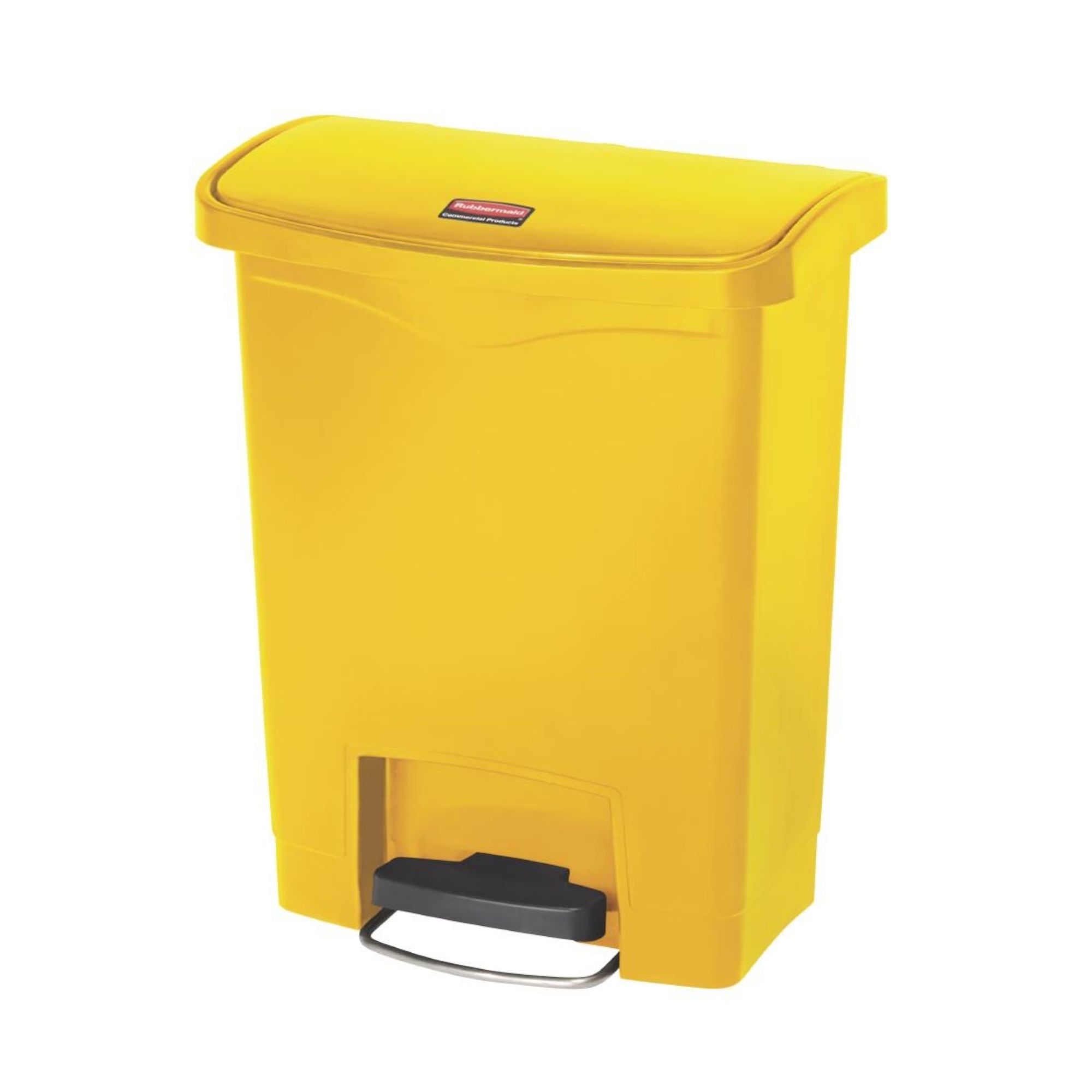 Picture of Rubbermaid Slim Jim Front Step-On Pedal Bin 30Ltr - Yellow - CW581