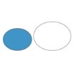 Picture of Olympia Kristallon Small Polycarbonate Compartment Food Trays Blue 322mm - DL129